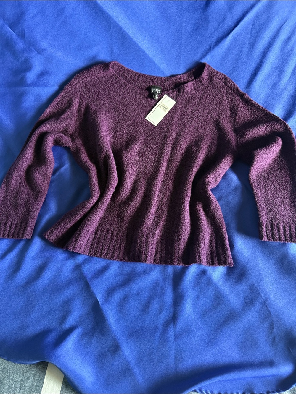 Eileen Fisher Plum Crewneck Sweater